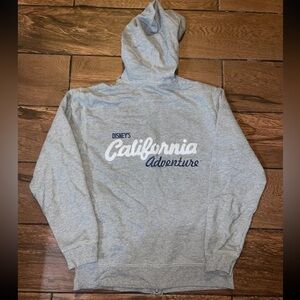 Vintage Disney California Adventure Embroidered Full Zip Hoodie Size XS